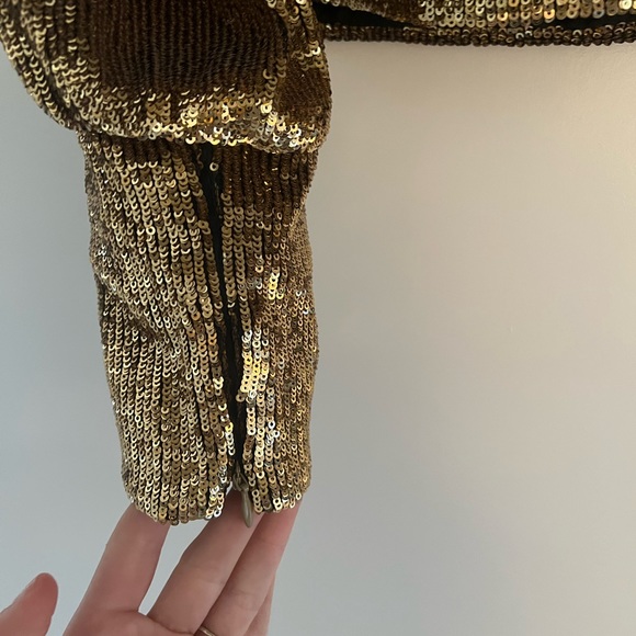 ALC MARGARET GOLD NEW TOP, size 0 - Picture 4 of 6